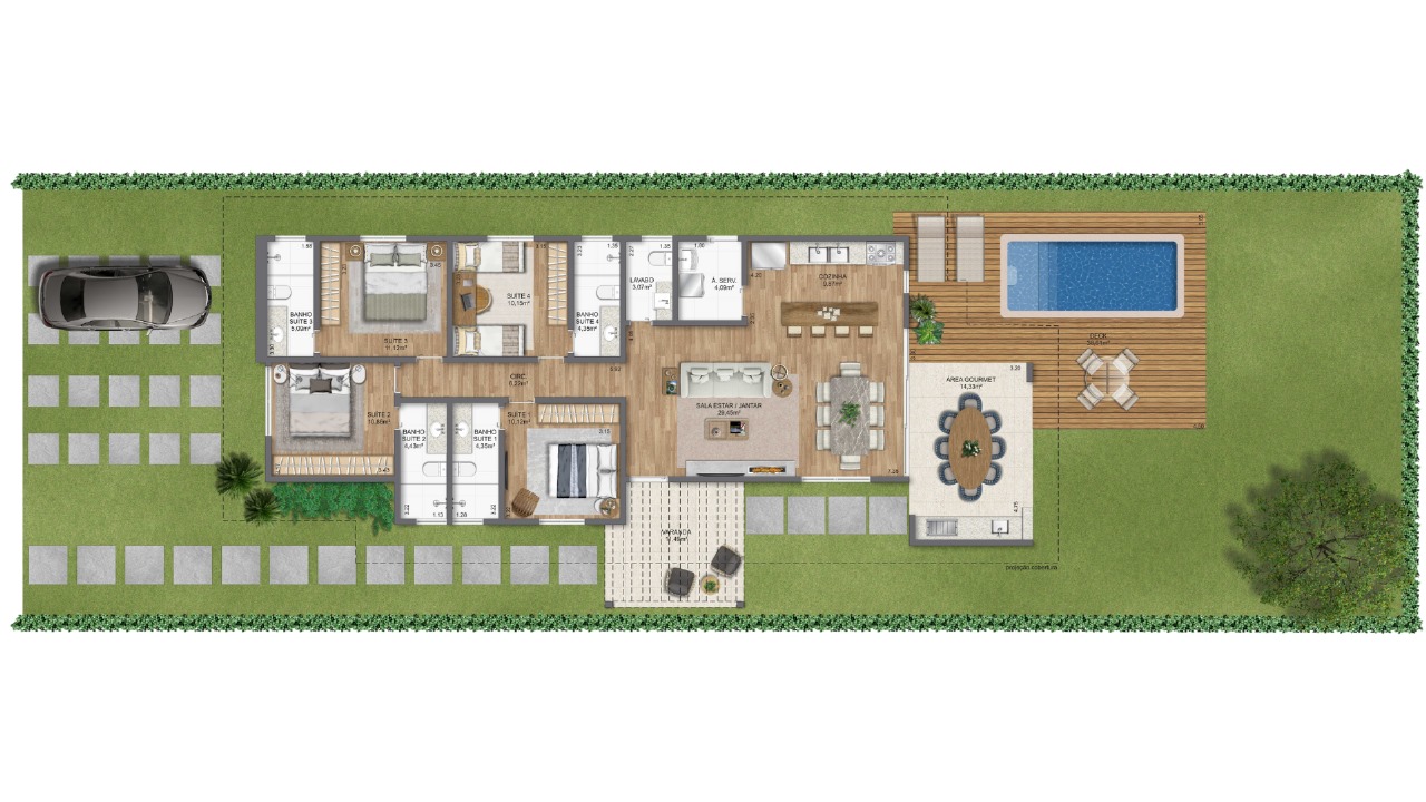 Casa à venda com 3 quartos, 3 suítes, 3 vagas e 147m² no Itaipava, Petrópolis (RJ) — foto 9 de 28
