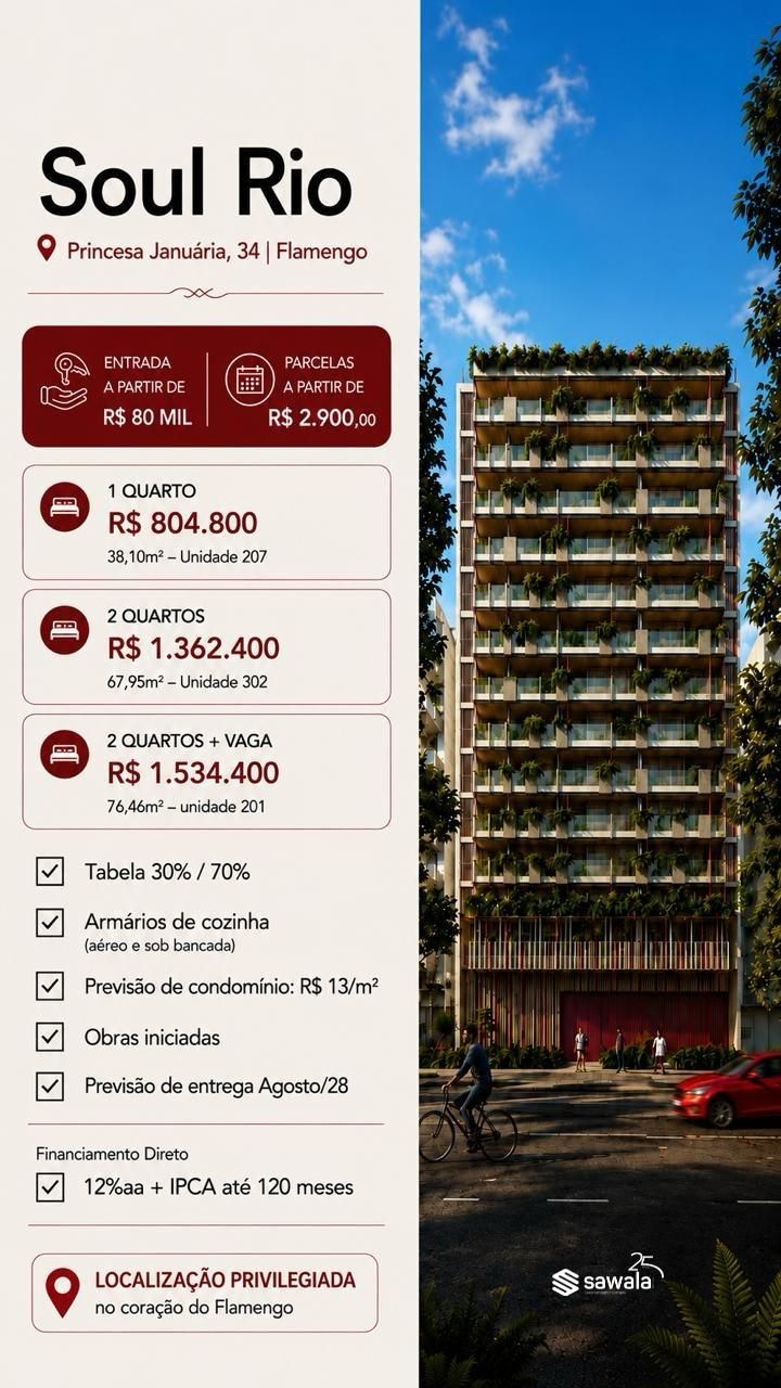 Apartamento à venda com 1 quarto, 1 suíte e 21m² no Centro, Rio de Janeiro (RJ) — foto 14 de 21