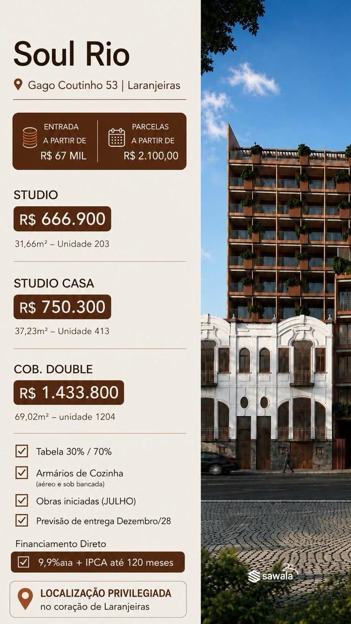 Apartamento à venda com 1 quarto, 1 suíte e 21m² no Centro, Rio de Janeiro (RJ) — foto 15 de 21
