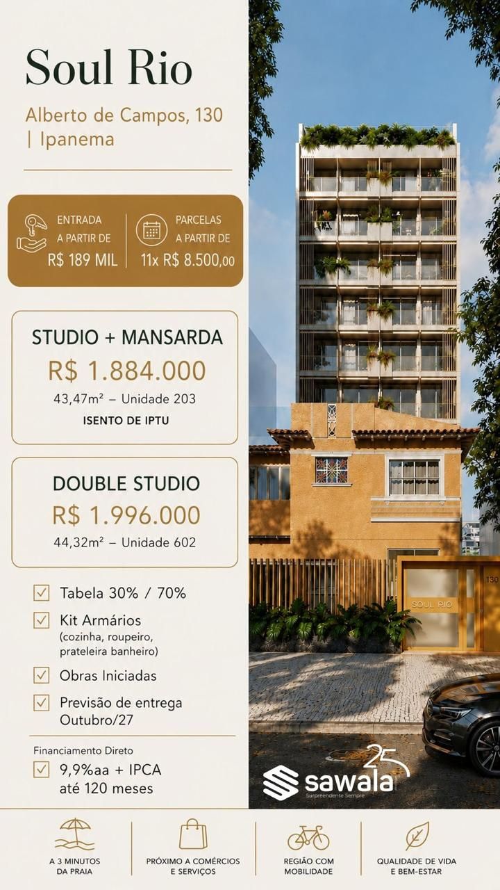Apartamento à venda com 1 quarto, 1 suíte e 21m² no Centro, Rio de Janeiro (RJ) — foto 16 de 21