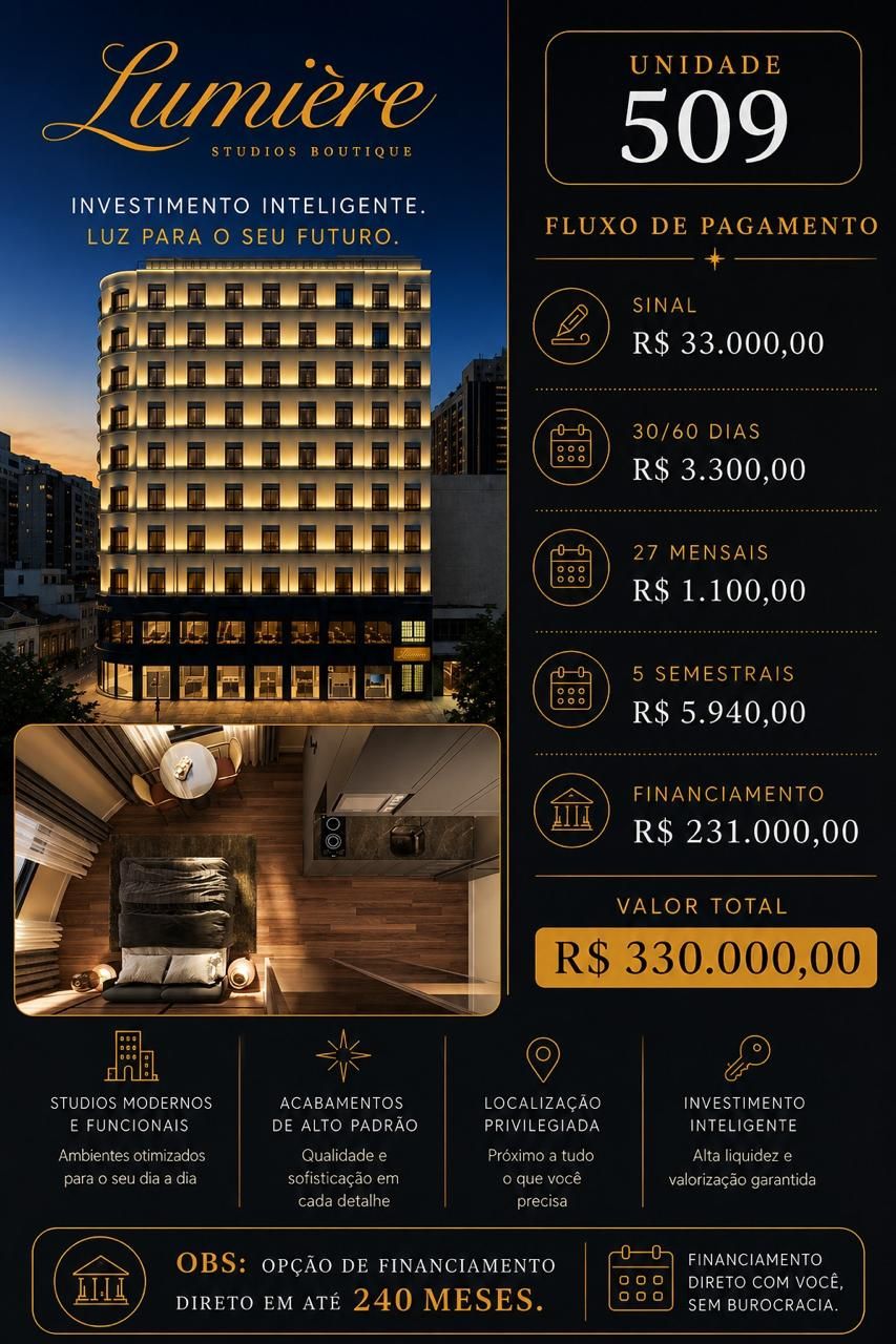 Apartamento à venda com 1 quarto, 1 suíte e 21m² no Centro, Rio de Janeiro (RJ) — foto 20 de 21